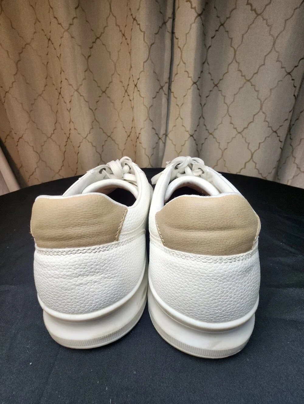 Aldo White Leather Low-Top Sneakers